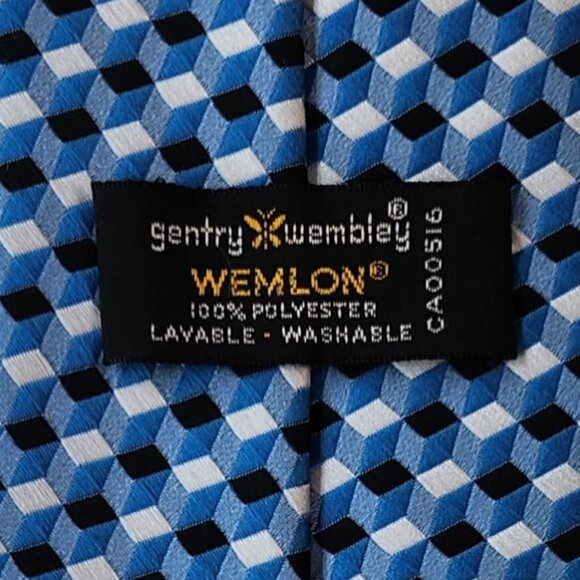 Vintage Neck Tie in Geometric Pattern - Picture 9 of 9